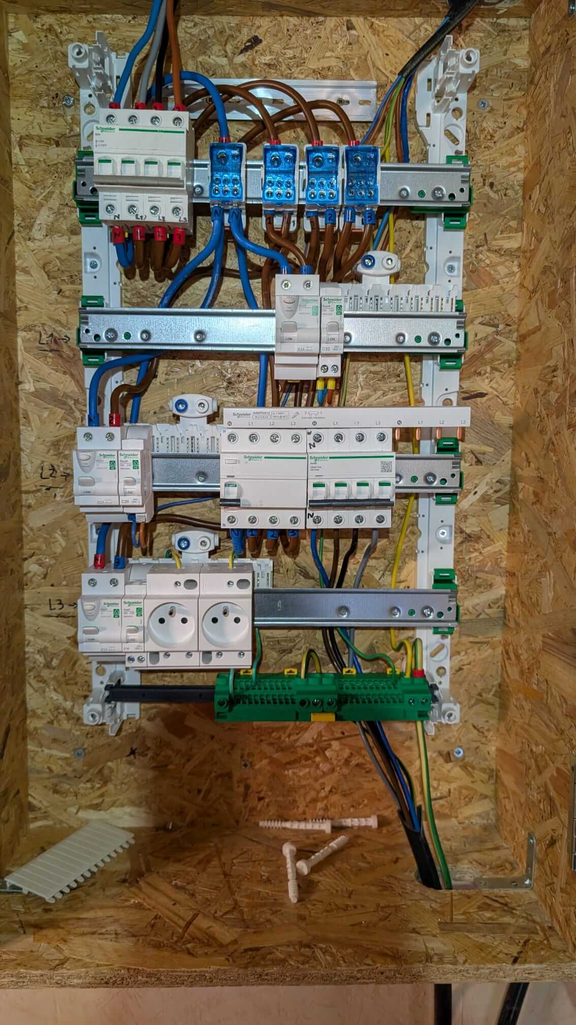 Tableau électrique provisoire